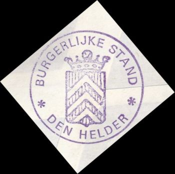 Wapen van Den Helder/Coat of arms (crest) of Den Helder