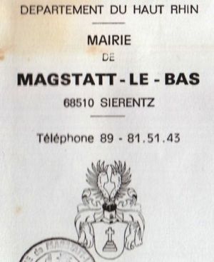Blason de Magstatt-le-Bas/Coat of arms (crest) of {{PAGENAME