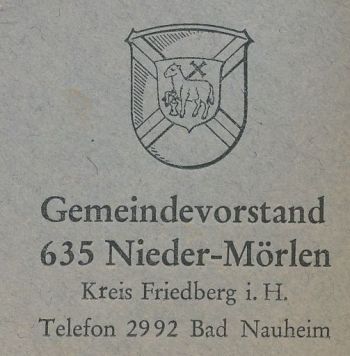 Wappen von Nieder-Mörlen/Coat of arms (crest) of Nieder-Mörlen