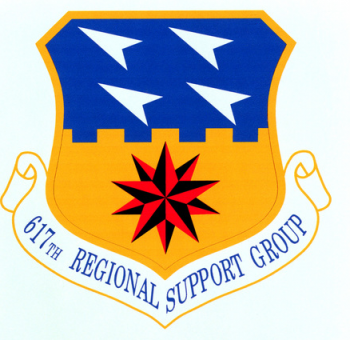Coat of arms (crest) of the 617th Regional Support Group, US Air Force