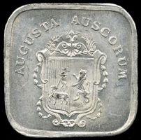 Blason de Auch/Arms (crest) of AuchThe arms on a token from 1916