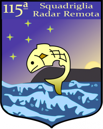 Coat of arms (crest) of the 115th Remote Radar Squadron, Italian Air Force