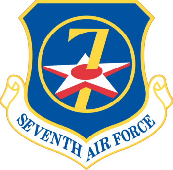 Coat of arms (crest) of the 7th Air Force, US Air Force