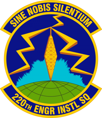 Coat of arms (crest) of the 220th Engineering Installation Squadron, Ohio Air National Guard