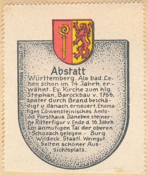 Wappen von Abstatt/Coat of arms (crest) of Abstatt