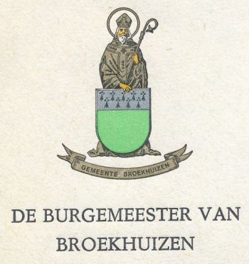 Wapen van Broekhuizen/Coat of arms (crest) of Broekhuizen