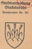 Wappen von Dinkelsbühl/Arms of Dinkelsbühl