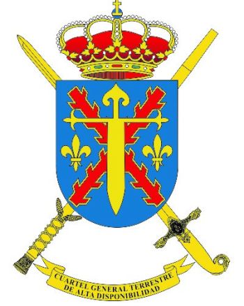 Coat of arms (crest) of the High Availability Land Headquarters, Spanish Army