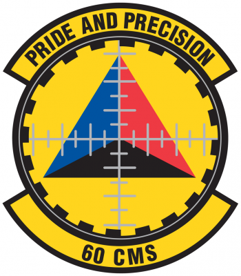 Coat of arms (crest) of the 60th Component Maintenance Squadron, US Air Force