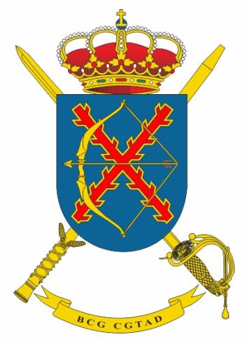 Coat of arms (crest) of the Headquarters Battalion, High Avilabilitary Land Headquarters, Spanish Army