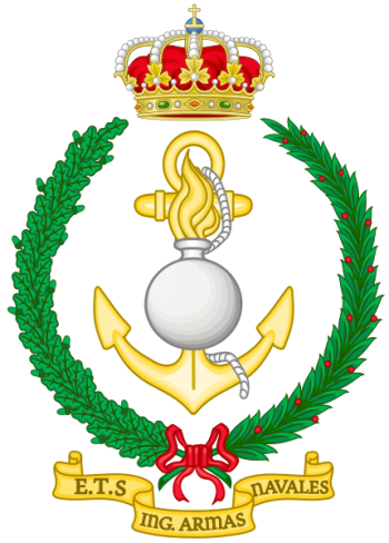 Coat of arms (crest) of the Naval Weapons Engineer School, Spanish Navy