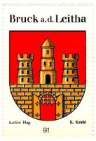 Wappen vonBruck an der Leitha /Arms (crest) of Bruck an der Leitha