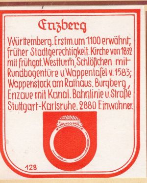 Wappen von Enzberg/Coat of arms (crest) of Enzberg
