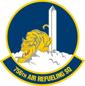 Coat of arms (crest) of the 756th Air Refueling Squadron, US Air Force