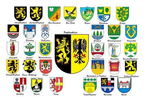 Arms in the Vogtlandkreis District
