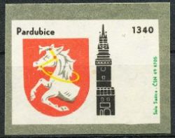 Arms (crest) of PardubiceThe arms on a matchbox label