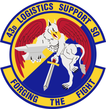 Coat of arms (crest) of the 43rd Logistics Support Squadron, US Air Force