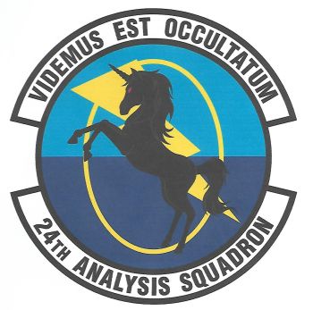 Coat of arms (crest) of the 24th Analysis Squadron, US Air Force