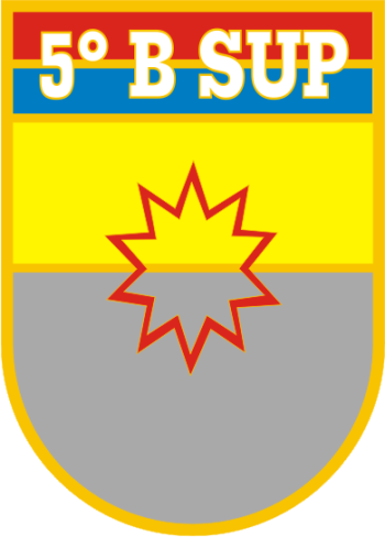 Coat of arms (crest) of the 5th Supply Battalion, Brazilian Army