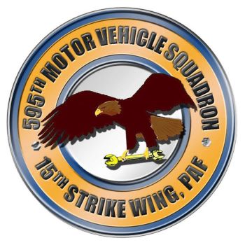 Coat of arms (crest) of the 595th Motor Vehicle Squadron, Philippine Air Force