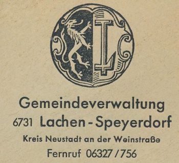 Wappen von Lachen-Speyerdorf/Coat of arms (crest) of Lachen-Speyerdorf