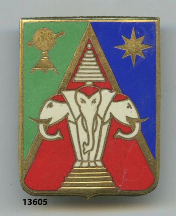 Blason de Topographic Service Laos, French Army/Arms (crest) of Topographic Service Laos, French Army