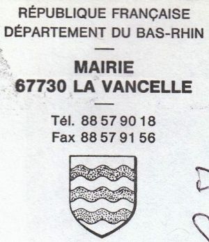 Blason de La Vancelle/Coat of arms (crest) of {{PAGENAME