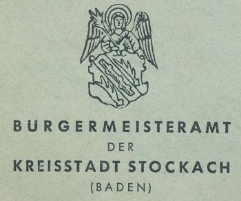 Wappen von Stockach/Coat of arms (crest) of Stockach