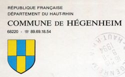 Blason de Hégenheim/Arms (crest) of Hégenheim