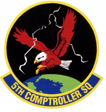 Coat of arms (crest) of the 5th Comptroller Squadron, US Air Force