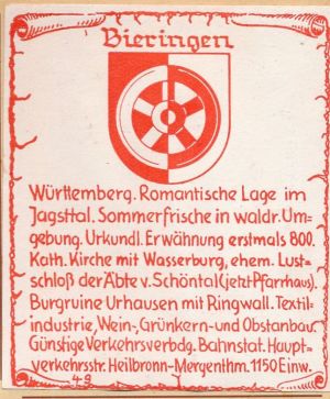 Wappen von Bieringen (Schöntal)