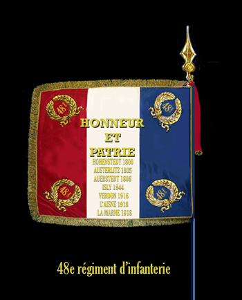 Coat of arms (crest) of 48th Infantry Regiment, French Army