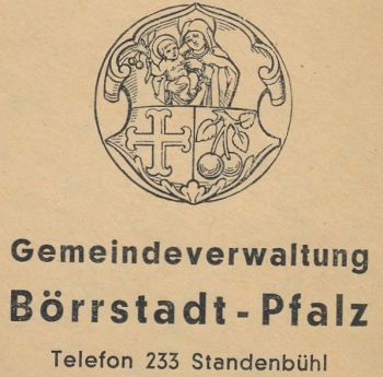 Wappen von Börrstadt/Coat of arms (crest) of Börrstadt