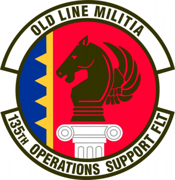 Coat of arms (crest) of the 135th Operations Support Flight, Maryland Air National Guard