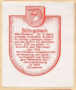 Wappen von Billingsbach/Coat of arms (crest) of Billingsbach