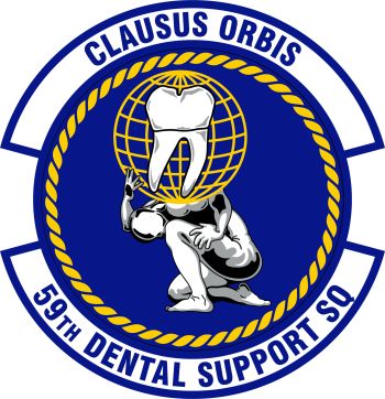 Coat of arms (crest) of the 59th Dental Support Squadron, US Air Force