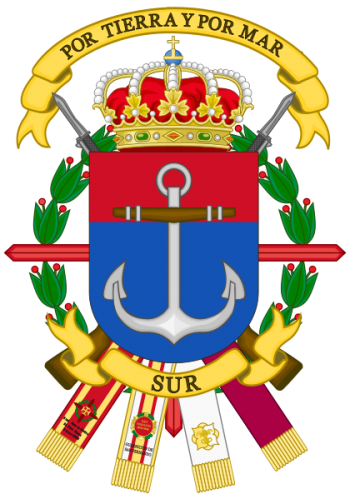 Coat of arms (crest) of the Tercio of the South, Spanish Navy