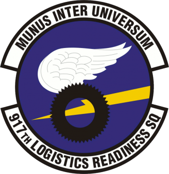 Coat of arms (crest) of the 917th Logistics Readiness Squadron, US Air Force