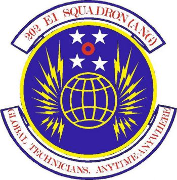 Coat of arms (crest) of the 202nd Electronic Installation Squadron, Georgia Air National Guard