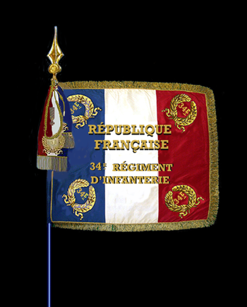 Coat of arms (crest) of 34th Infantry Regiment, French Army