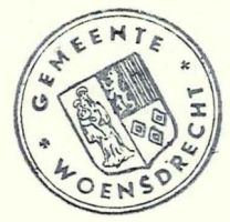Wapen van Woensdrecht/Arms (crest) of Woensdrecht