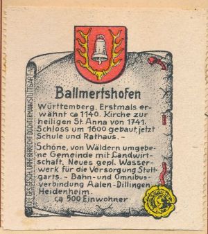 Wappen von Ballmertshofen/Coat of arms (crest) of Ballmertshofen