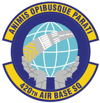 Coat of arms (crest) of the 420th Air Base Squadron, US Air Force