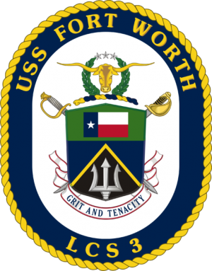Coat of arms (crest) of Littoral Combat Ship USS Fort Worth (LCS-3)