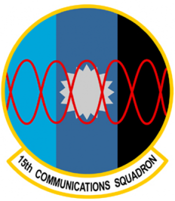 Coat of arms (crest) of the 15th Communications Squadron, US Air Force
