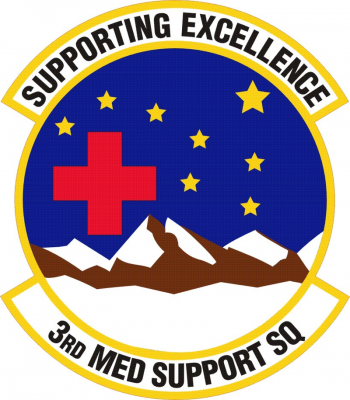 Coat of arms (crest) of the 3rd Medical Support Squadron, US Air Force