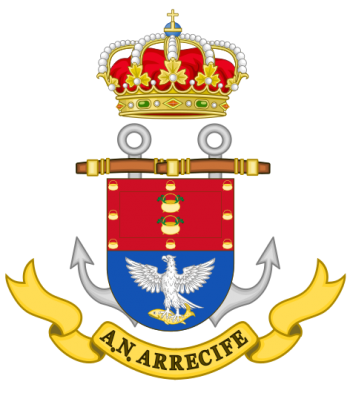 Coat of arms (crest) of the Naval Assistantship Arrecife, Spanish Navy