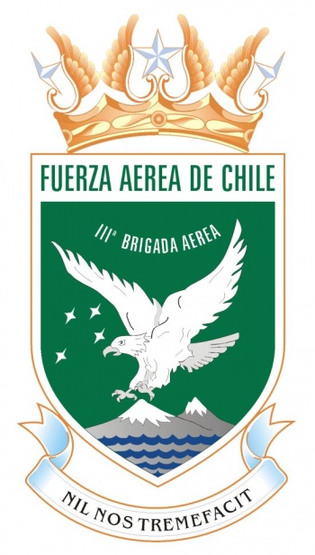 Coat of arms (crest) of the Third Aerial Brigade of the Air Force of Chile