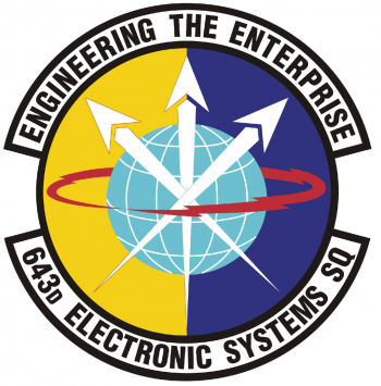 Coat of arms (crest) of the 643rd Electronic Systems Squadron, US Air Force