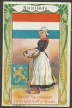 Arms, Flags and Folk Costume trade card Netherlands Hauswaldt Kaffee